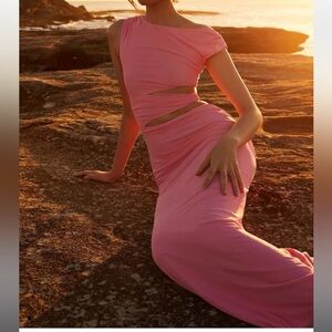 Peppermayo Candy Pink Maxi Dress